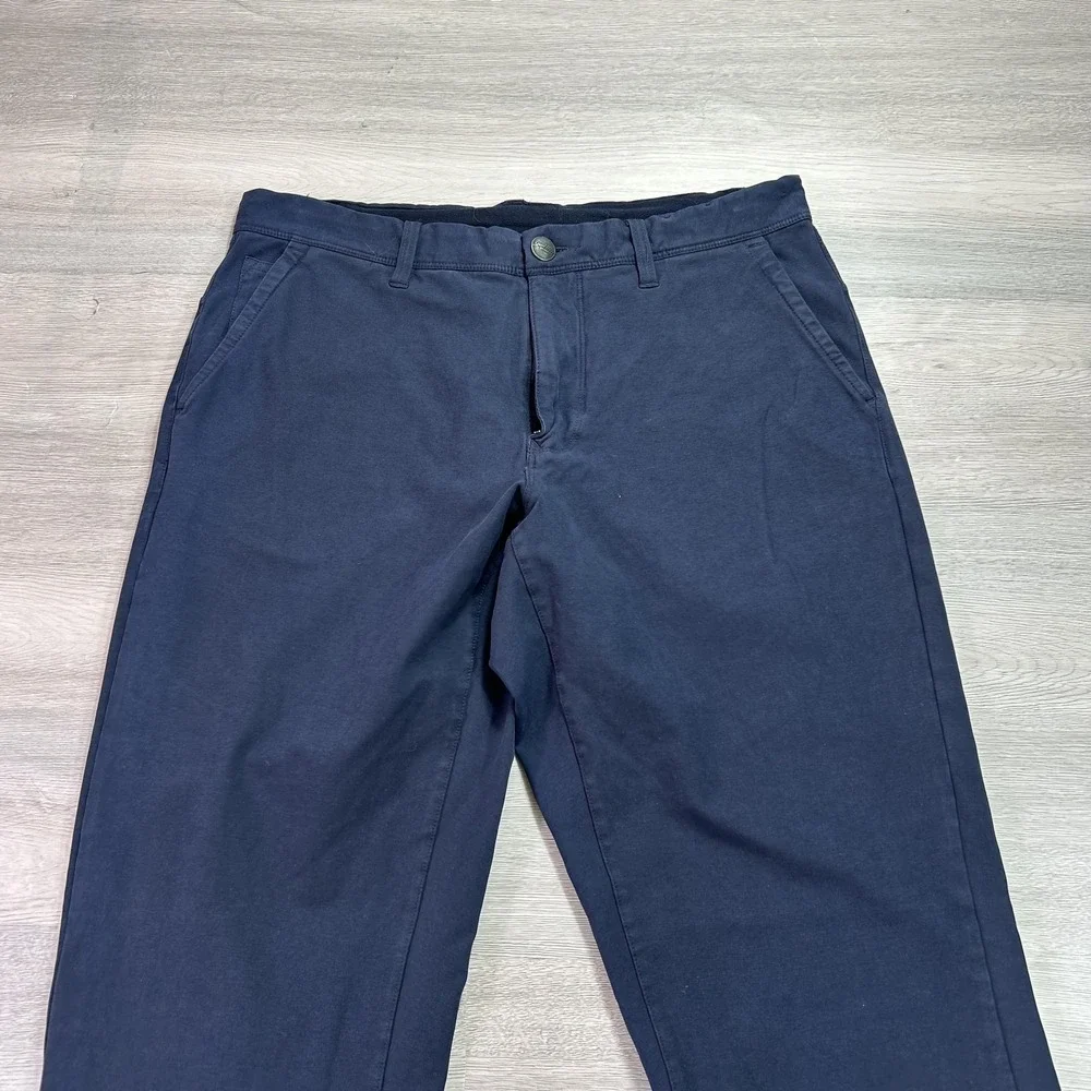 GoodMan Brand Pants‎ Mens 32x32 Blue Stretch Chino Straight Leg Casual Everyday